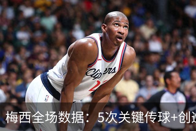 梅西全场数据：5次关键传球+创造2次得分机会